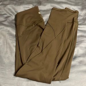 Lululemon size 8 olive green leggings full length